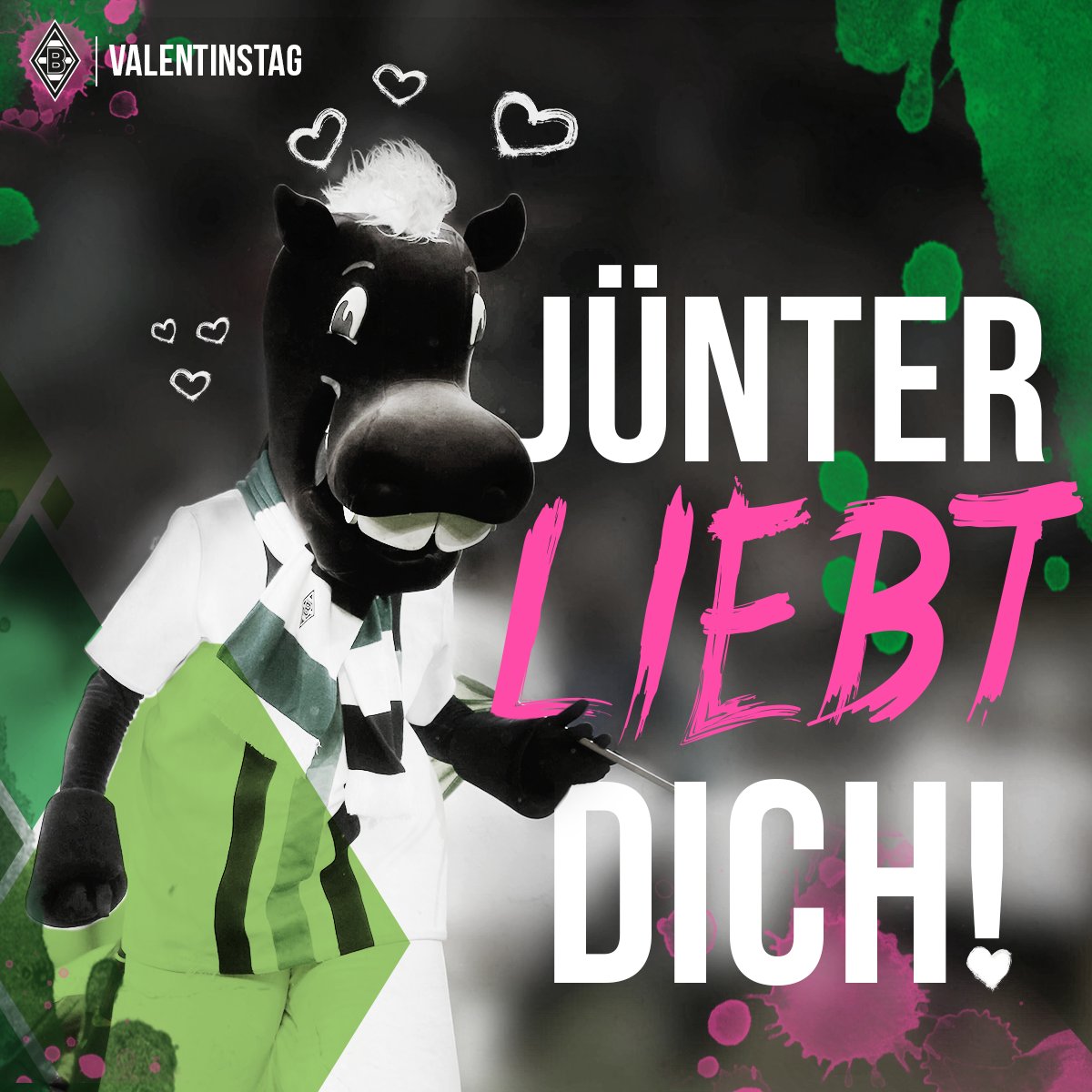 borussia's tweet photo. Alles Liebe zum #Valentinstag 💚 https://t.co/ZeWuuoa1M9
