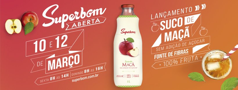 superbomBR's tweet photo. A gente adora contar novidades por aqui! Se prepare porque em março tem #SuperbomAberta. :) #lançamento #sucodemaça #issoésuperbom https://t.co/IGn3vIrdxe
