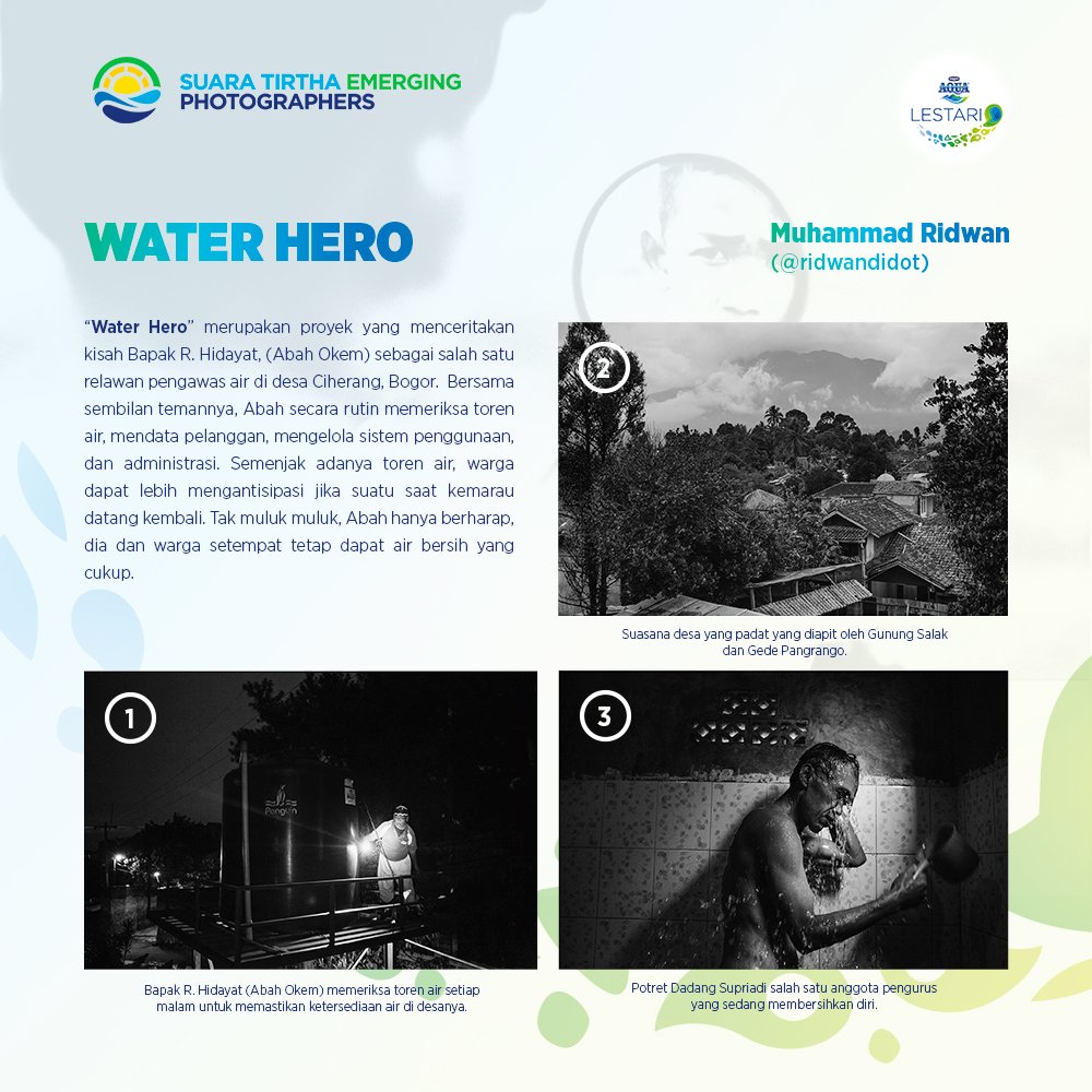 Hari ini giliran Muhammad Ridwan (<a href="/ridwandidot/">ridwan anis</a>) bercerita tentang proyek Water Hero”-nya. #AQUALestari #CARE #STEP