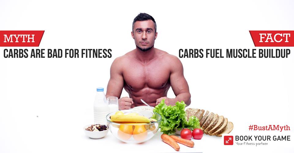 BookYourGame's tweet photo. Burst the bubbles of myths that keep you away from good #health and find a new, #fitter you!
#BYG #WorkoutAnywhere #BustAMyth #GoodCarbs https://t.co/rCTNa9oDrL