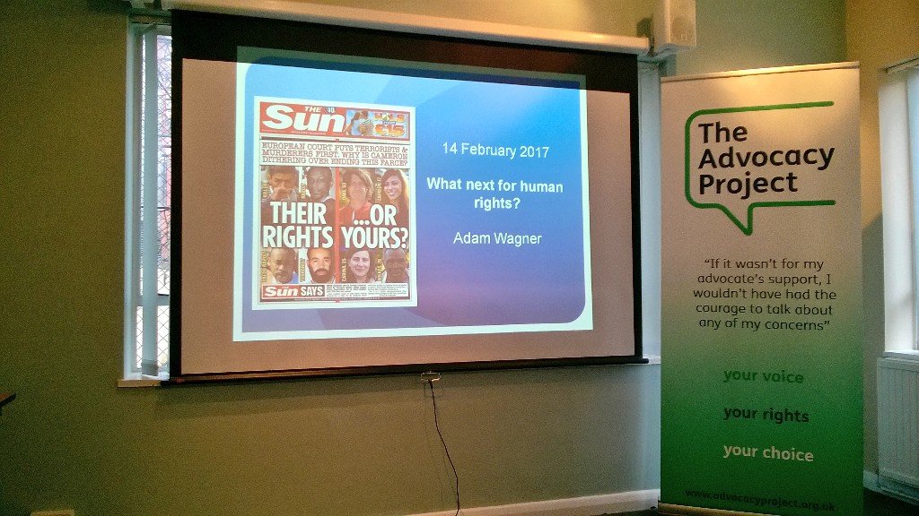 TAPadvocacy's tweet photo. 'What next for human rights? We're about to start. Follow #TAPlectures today 10-11am - Adam Wagner is joining us! https://t.co/wA3o68Cl2c