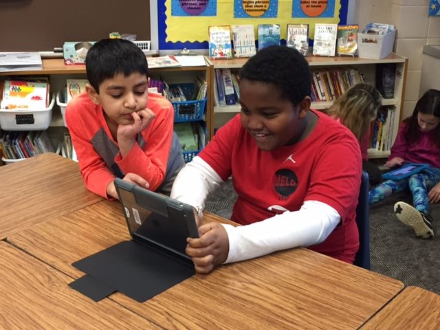 Concord_OX's tweet photo. Third grade media relations team work to create content to share Leader In Me with the community.Β #OxbowElementary #ConcordSchools https://t.co/UU5U6VnSCh