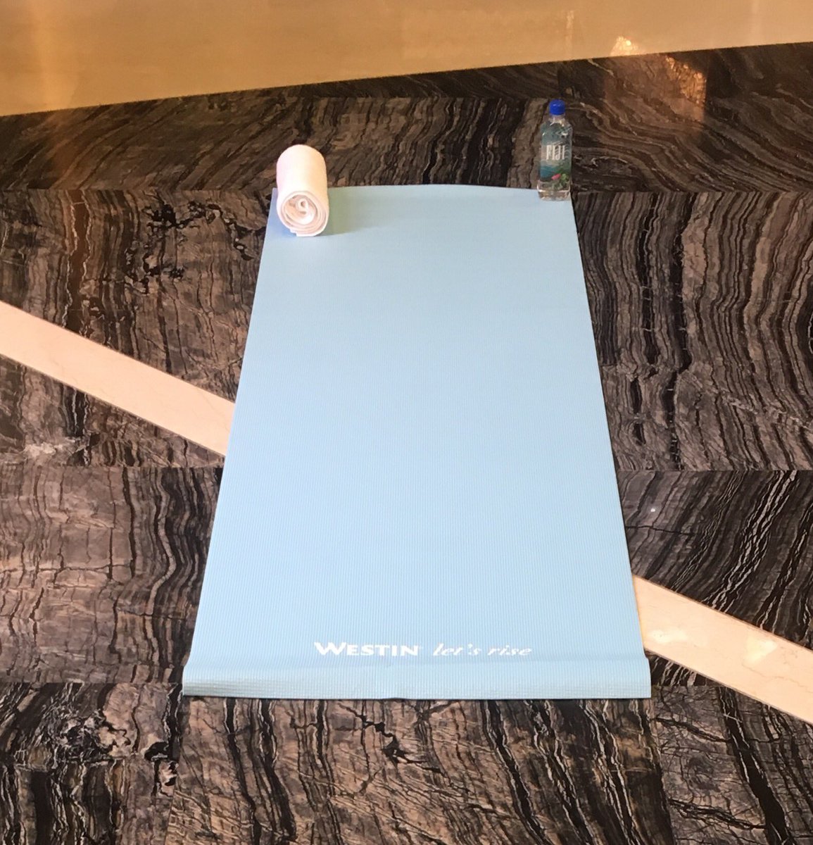 ciara_canning's tweet photo. Rain meant yoga was in a ballroom with a grand piano!
That's how they do sports day in #Qatar
Thanks @GraziaQatar &amp; @WestinDoha for hosting! https://t.co/nK5T8YV0lp