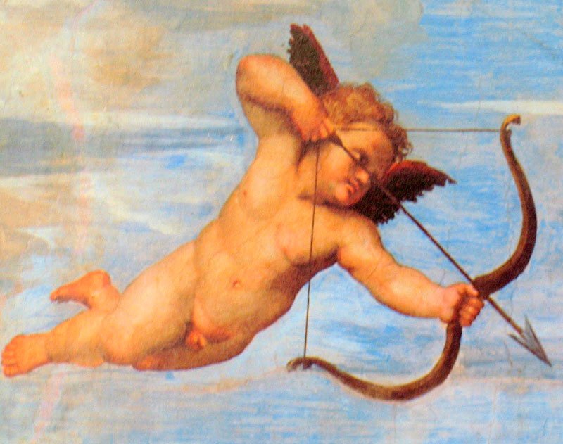 kajalnapalm's tweet photo. Tú ves a Cupido, yo veo un bebé mutante con alas que va con un arma disparando a la gente. https://t.co/0TmliFA7th