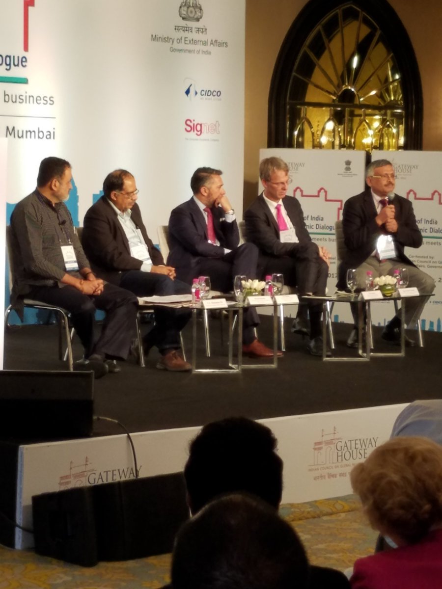 RCVoltmer's tweet photo. Mohan Pai leading a great discussion on the disruptive nature of technology at the Gateway of India Geoeconomic Dialogue https://t.co/EEScoUkamr