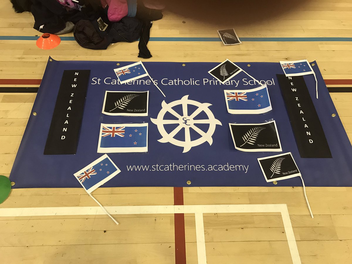 Fantastic banner from St Catherine's Catholic Primary School, representing their country, New Zealand!!🇳🇿😀 <a href="/ArchesSSP/">The Arches SSP</a>