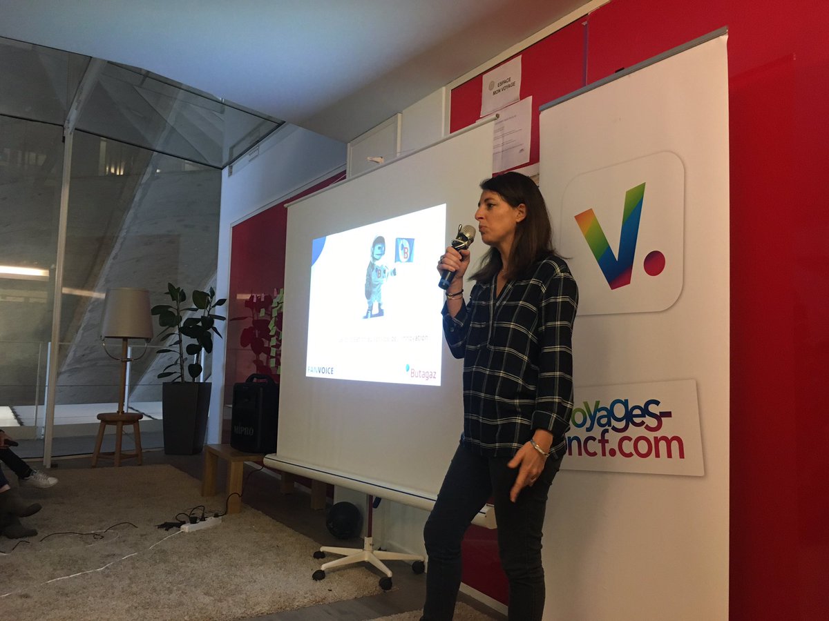 Zagatub's tweet photo. @Butagaz et @Fanvoicefr viennent parler #GarageDeBob et co-création chez #VoyagesSNCF https://t.co/hFXA7zMCq6