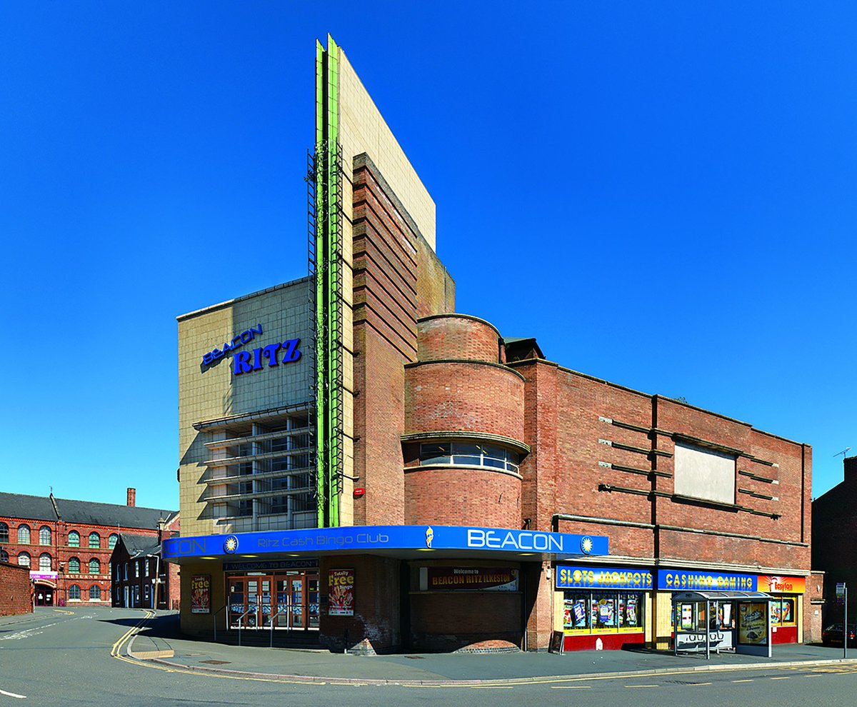 YalePevsner's tweet image. Ilkeston, Ritz Cinema (former), by R.W.G. Cooper, 1938. #Pevsner #Derbyshire #BuildingsofEngland