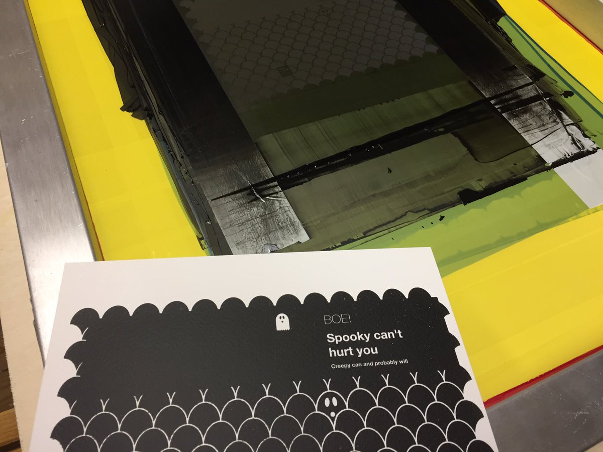 ...het is echt leuk zeefdrukken.  #zeefdruk #mooija