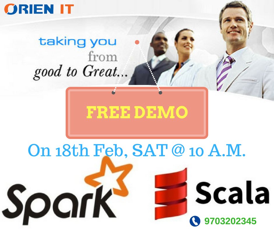 Orien_IT's tweet image. Free #SparkandScala Demo on 18th Feb, Sat @ 10A.M. - #ORIENIT
