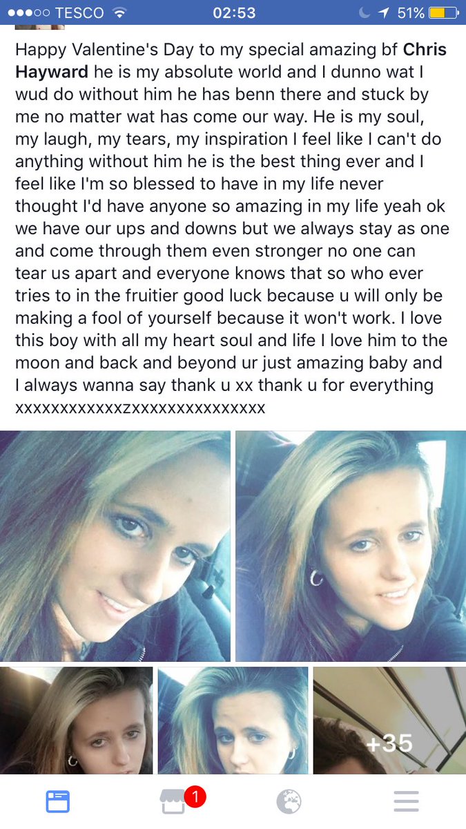 When ya write a status about your boyfriend but decide he can't get all the attention x