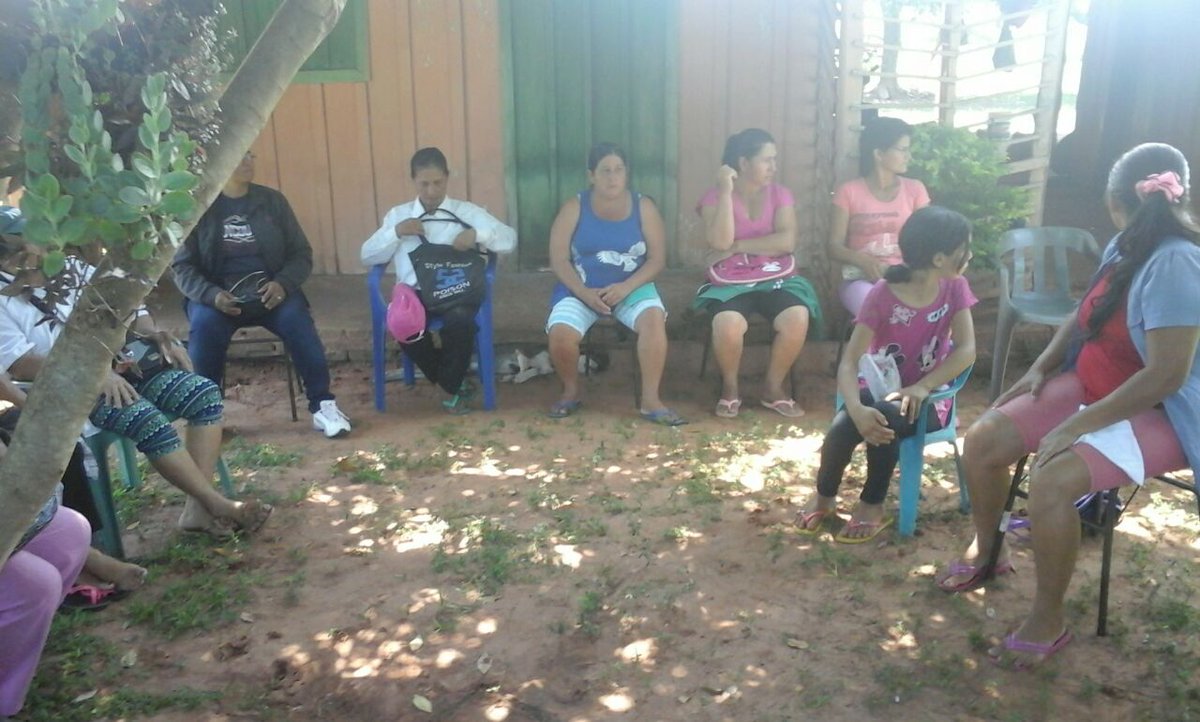 magparaguay's tweet image. Reunión con Comité Joaihupá para presentar #Microproyecto de #HuertaFamiliar, distrito Gral. Aquino #SanPedro