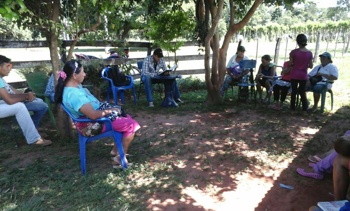 magparaguay's tweet image. Reunión con Comité Joaihupá para presentar #Microproyecto de #HuertaFamiliar, distrito Gral. Aquino #SanPedro