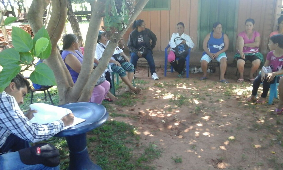 magparaguay's tweet image. Reunión con Comité Joaihupá para presentar #Microproyecto de #HuertaFamiliar, distrito Gral. Aquino #SanPedro