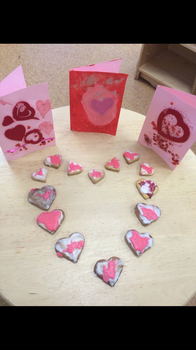 ❤️share the Valentine's Day love.... children making biscuits and cards today ❤️ #sunderland #nursery #valentines