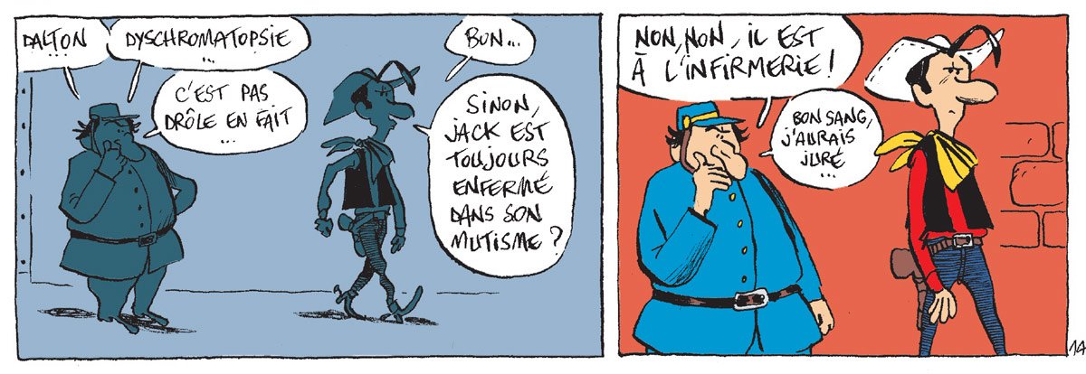 Les Dalton ne voient pas Lucky Luke comme  tout le monde... Et ce n'est  pas le personnel de la prison qui va pouvoir l'aider ! #BD