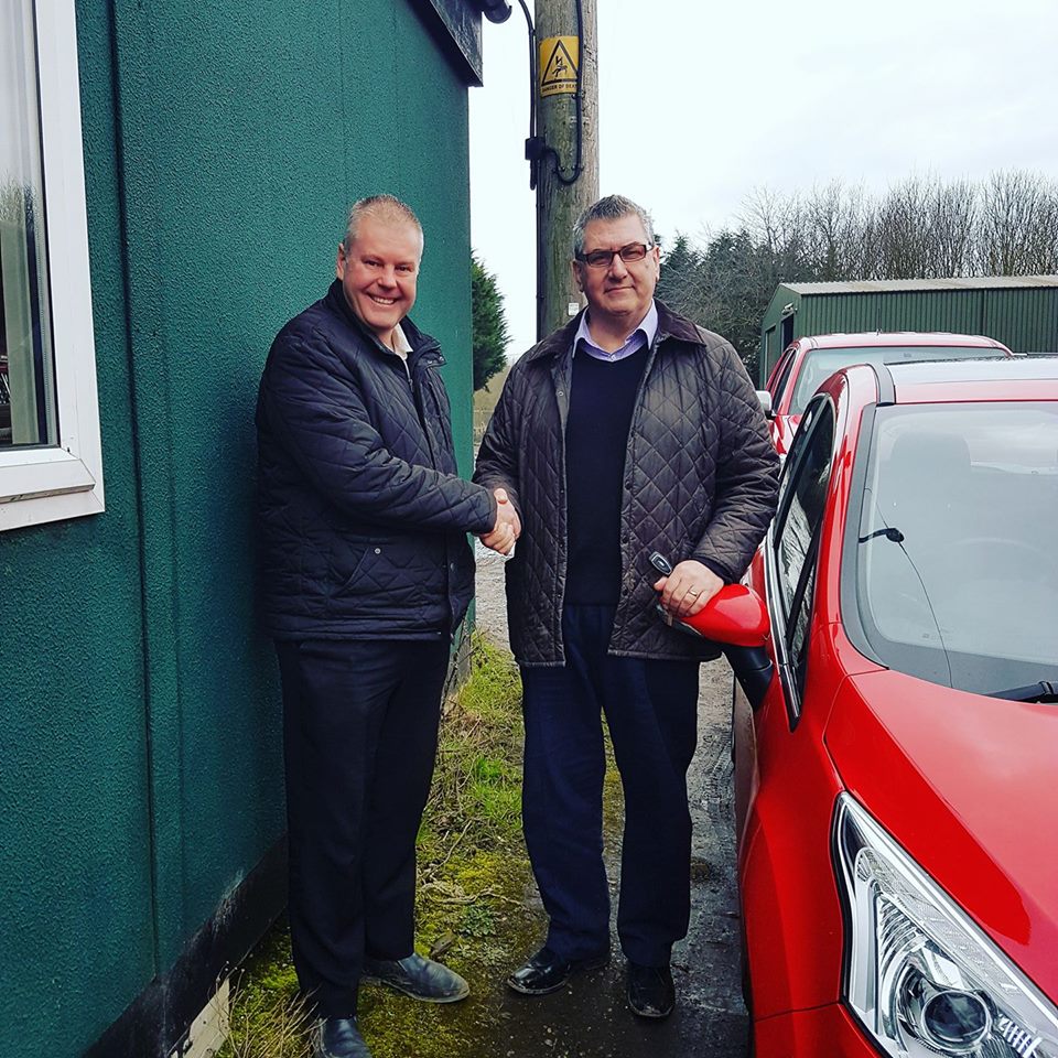 Director Colin Levey welcoming our new area sales manager Jeff Evers to the team!