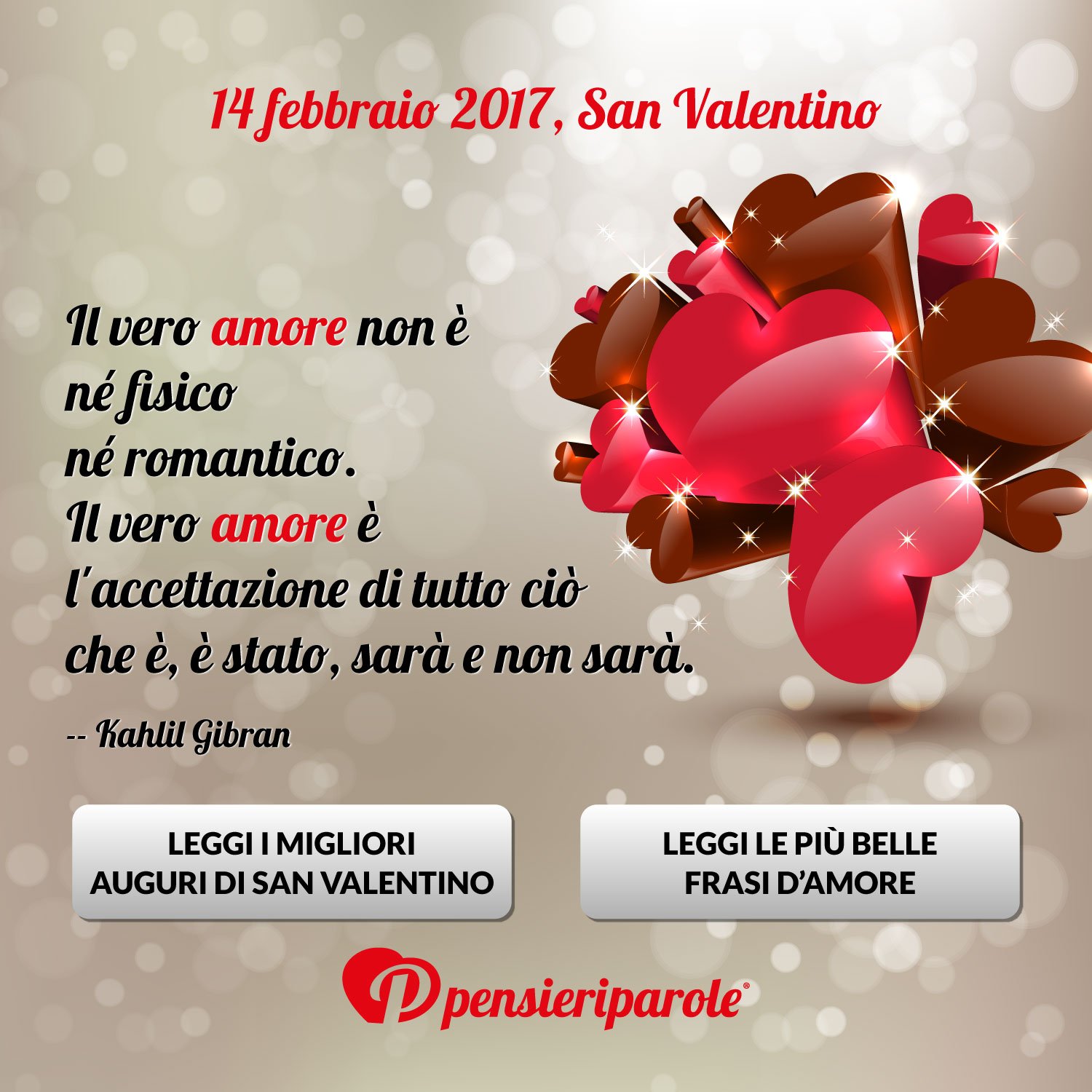 PensieriParole on Twitter: "Buon Valentino! Le belle frasi d'amore le trovate qui: https://t.co/eOAAI2lKTJ I migliori auguri qui: https://t.co/OYXwSLgdMa https://t.co/8JNVZBxstf" / Twitter