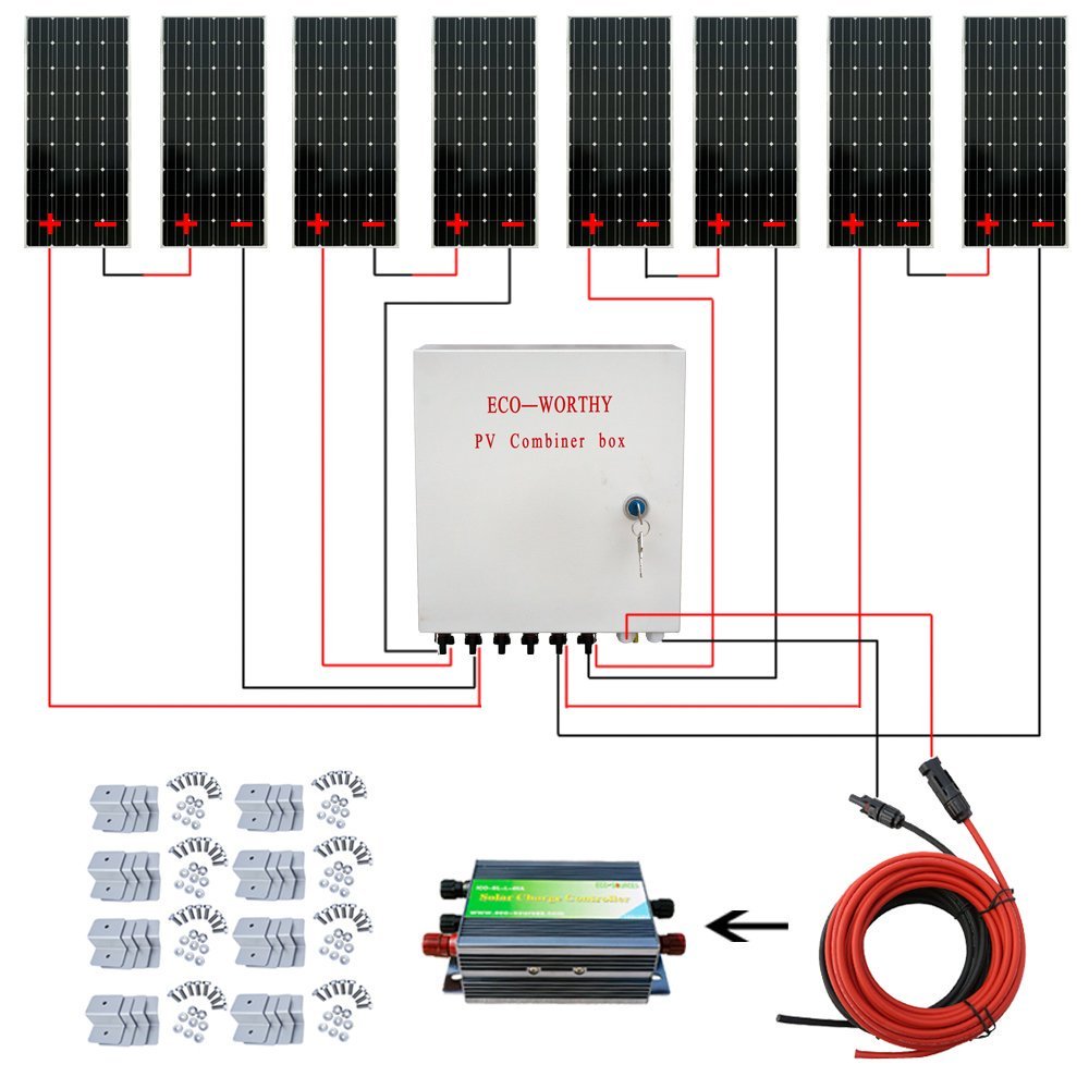 OffGridPower17's tweet image. Large-scale Off-grid Solar Kit: Eco-Worthy 1300 Watts Solar Power Kit with 45A Charge Controller @ goo.gl/SBQlvZ - @ecoworthy2003