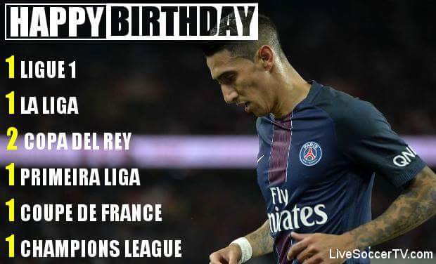 Happy bday Angel Di Maria who turns 29 on  