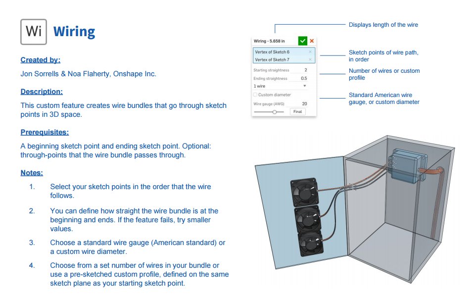 Can you route a wire in Onshape? Of course you can. hubs.ly/H06kf0n0 #engineering #agiledesign #wiring