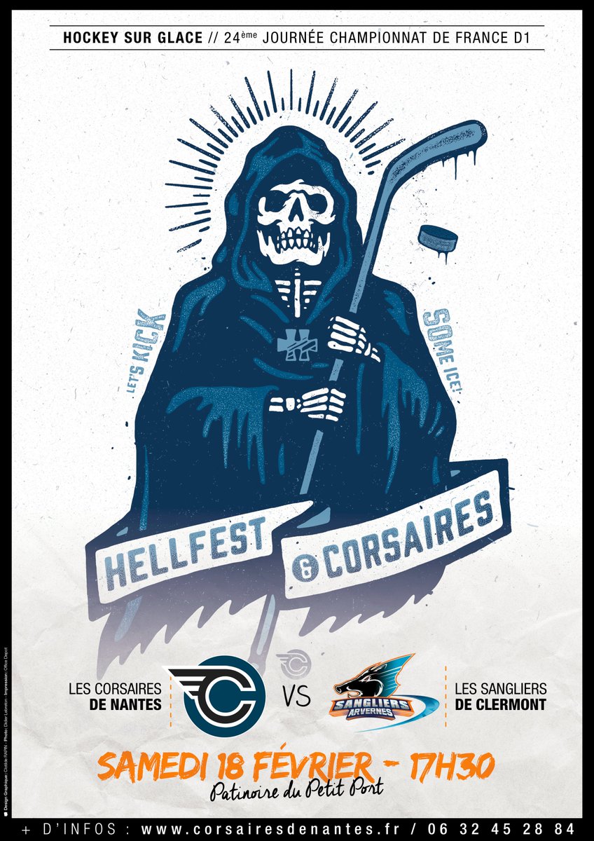 CorsairesNantes's tweet photo. ⚠️ Près de 95% des billets pour le match parrainé par le @hellfestopenair ont déjà trouvé preneurs. #HellSport 🤘 ➡https://t.co/yJc7lzhxS5 https://t.co/zA0FU9cnXl
