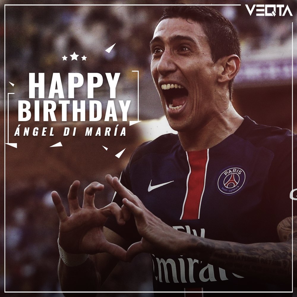 Wishing a very Happy Birthday to & player Ángel Di María! 