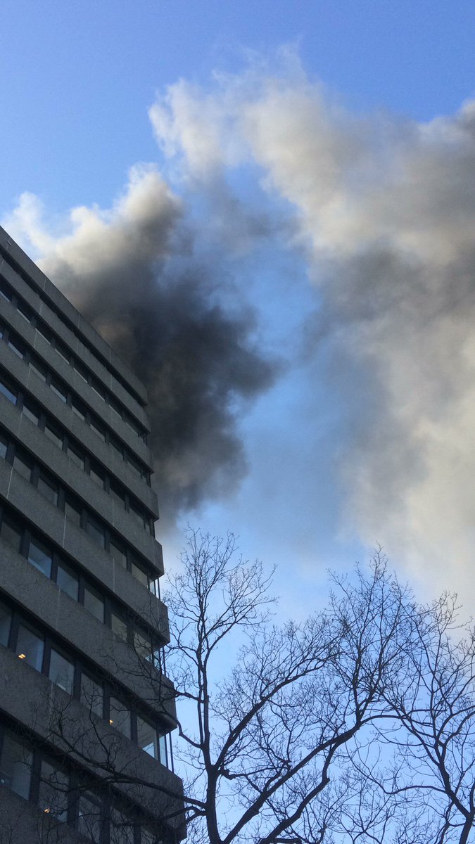So we got evacuated from uni today... 🔥