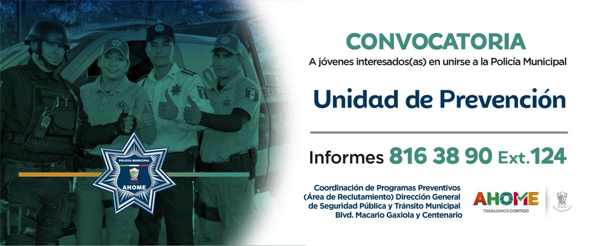 DifusionAhome's tweet photo. #Convocatoria 2017
Infórmate y se parte de la Unidad de Prevención.
#Ahome https://t.co/osevk7fICp