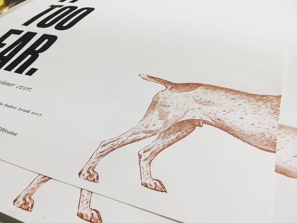 NNPletterpress's tweet photo. Dog's in the house... #studentlife #letterpress #poster #dogs @design_bridge https://t.co/ZpbpR6BdoR https://t.co/CmqopRRQgi