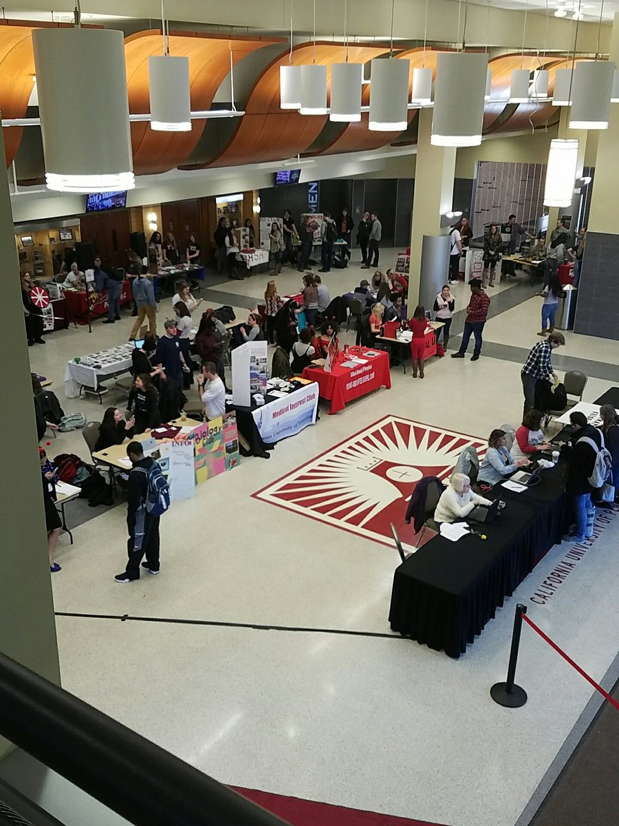 CUTV_NewsCenter's tweet photo. Make sure to come and check out all of the great clubs and organizations Cal has to offer!  Going on now in the Convo Center! https://t.co/Fo4D76TKmw