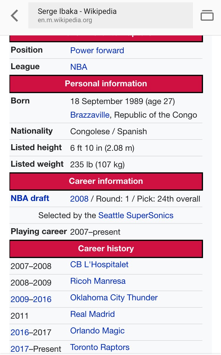 Serge Ibaka - Wikipedia