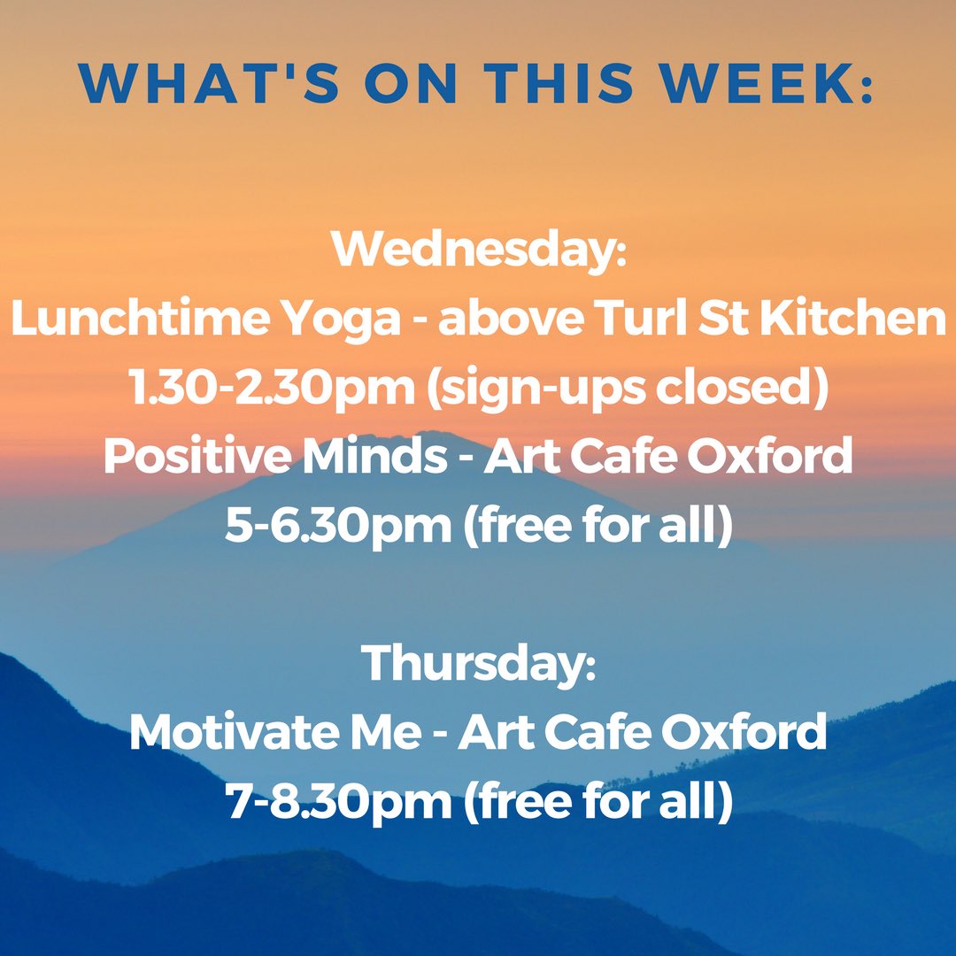 OxStudentMinds's tweet photo. Check out what's happening this week! :) https://t.co/1899UC1WsC