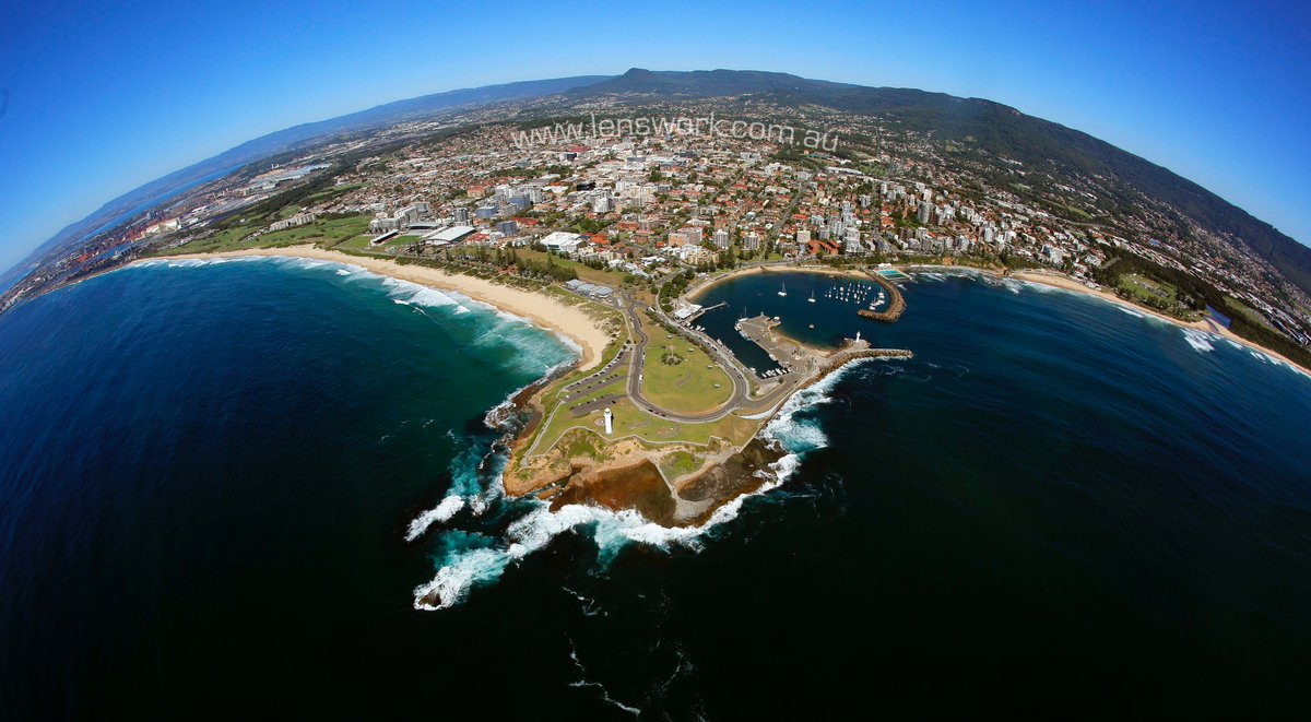 lenswork_photo's tweet photo. Fisheye view Wollongong NSW Australia @destinationnsw #ultimatedrone #lighthouse #landscape #photooftheday #lenswork https://t.co/g6ioQEMBAH