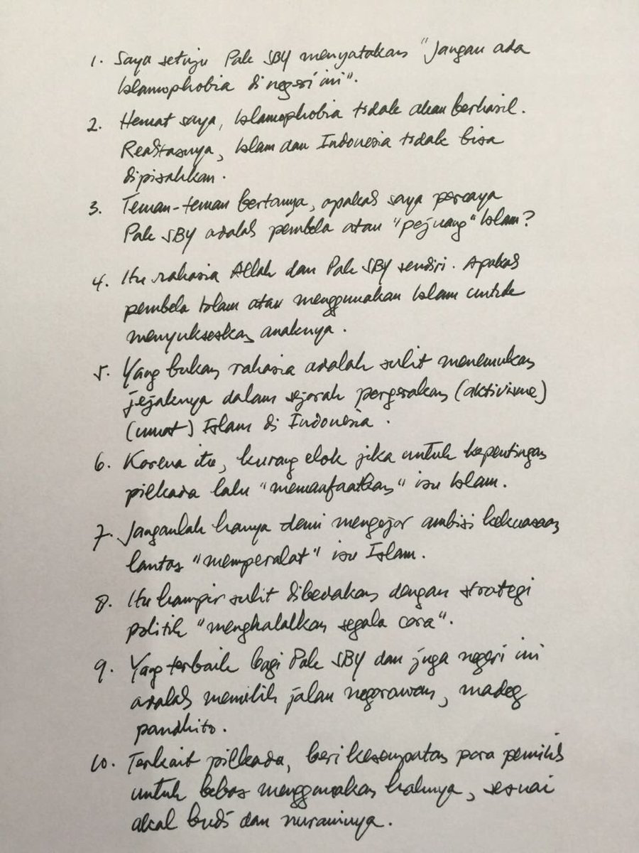 GlennFredly's tweet photo. Tulisan tangan mas @anasurbaningrum ini bagus ya. https://t.co/nRgyMdcdHx