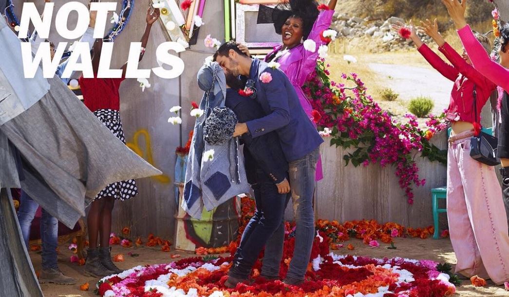 Fashion fights back! <a href="/DIESEL/">Diesel</a>'s new #MakeLoveNotWalls campaign is 10/10:

attitude.co.uk/trans-model-la…