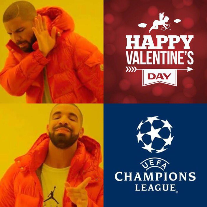 FichajeGoleador's tweet photo. Buenos días, buenos días... Feliz día de #SanValentín, pero a los que somos CRACKS, a esos les deseo FELIZ DÍA DE UEFA CHAMPIONS LEAGUE. 😍❤ https://t.co/2wYDX1TfPI