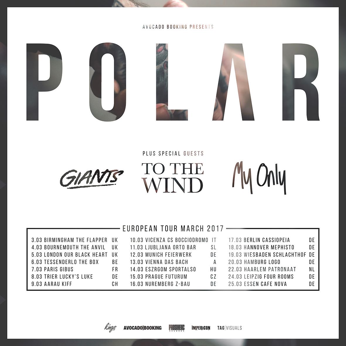 COME AND SEE US ON TOUR WITH <a href="/PolarUK/">POLAR</a> <a href="/EmpiresFade/">Empires Fade</a> @myonlyuk 

YOU CAN GET TICKETS HERE buff.ly/2lFC4VW 

OKAY THANKS BAI
