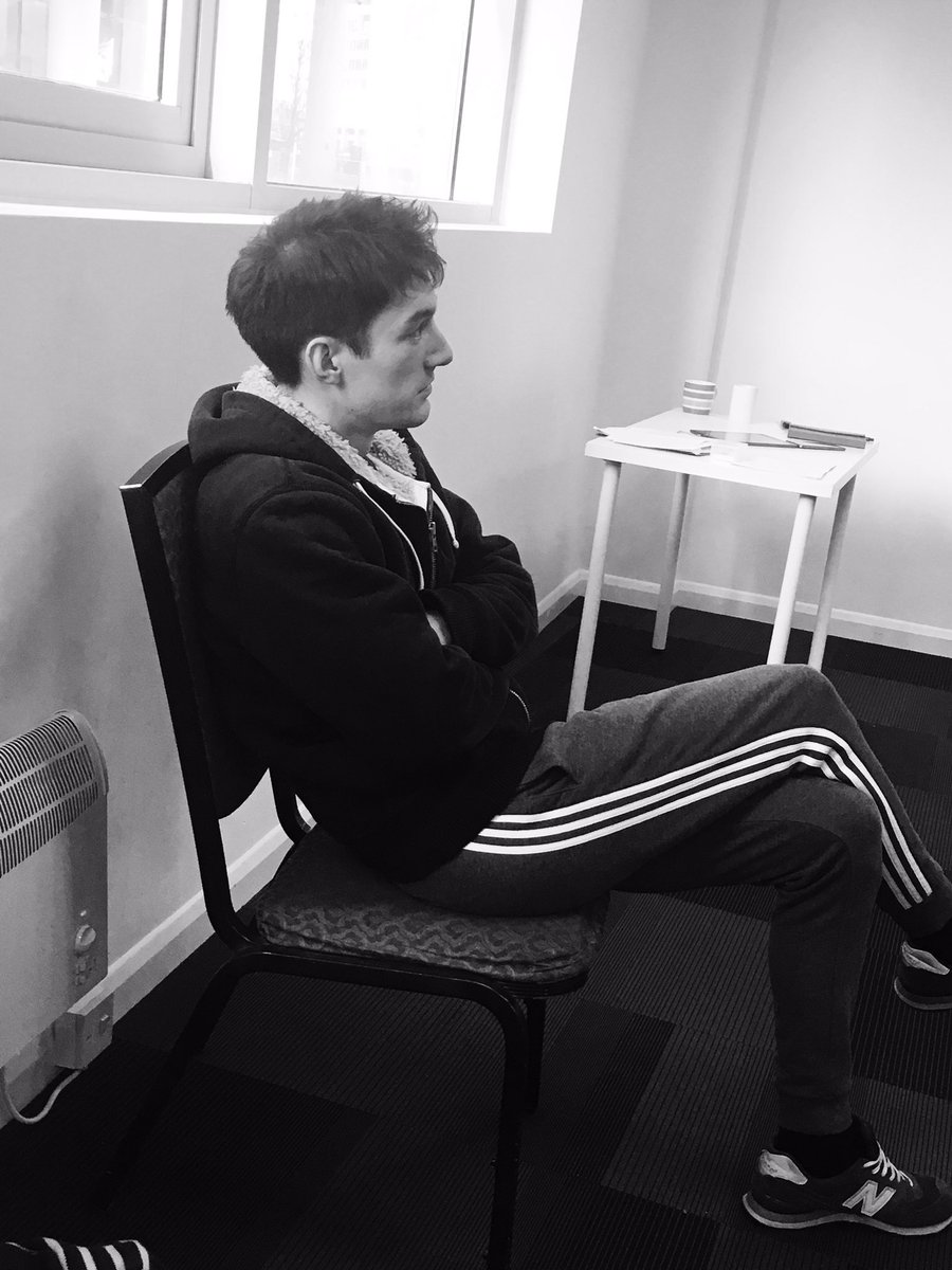 InfinityTHTR's tweet photo. First day of rehearsals for #EdwardJ @basicspacefest. https://t.co/Y8Cpqsaohk