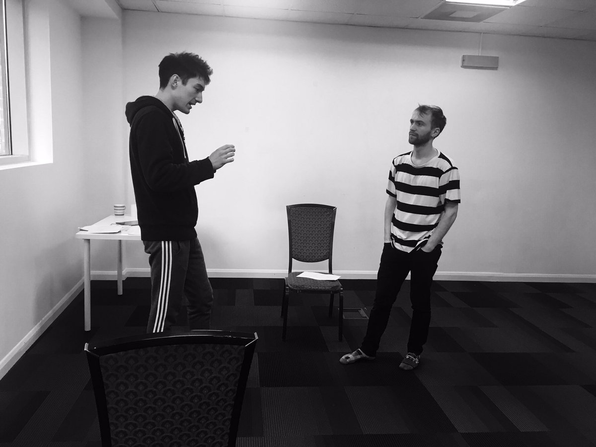 InfinityTHTR's tweet photo. First day of rehearsals for #EdwardJ @basicspacefest. https://t.co/Y8Cpqsaohk