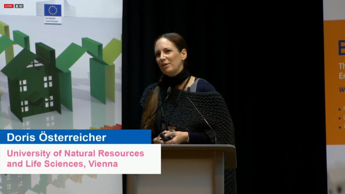 EU_BUILDUP's tweet photo. Doris Österreicher: Buildings can only be smart when they have a connection with district or city #askBUILDUP #LovingSmartEnergy @BOKUvienna https://t.co/NOAjemwQl8