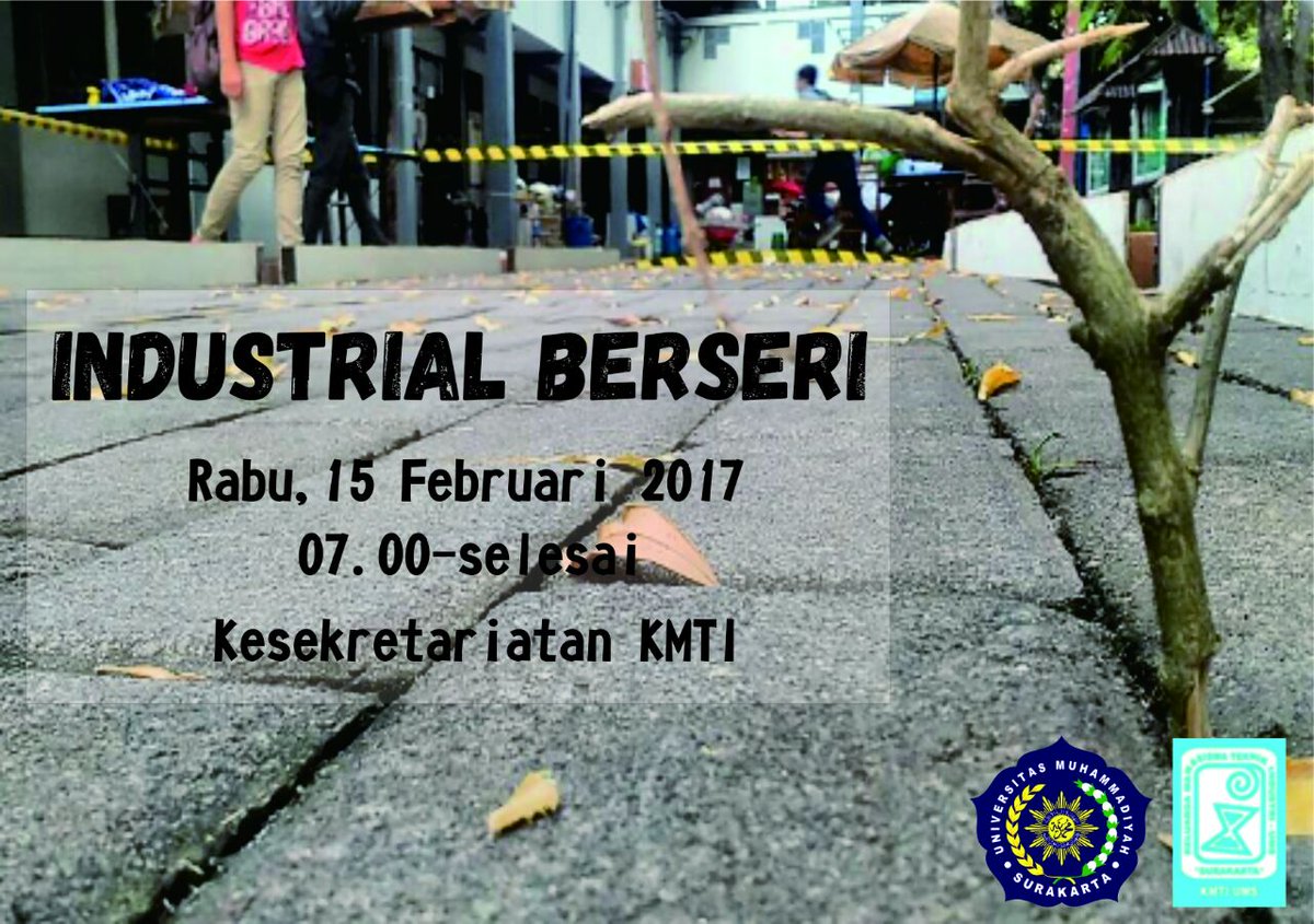 Monggo... 😍😘
Demi kenyamanan bersama ayo *Resik-Resik* ```Kelas``` dan ```Sekretariat KMTI``` dalam kegiatan🌲🌲INDUSTRIAL BERSERI🌲🌲