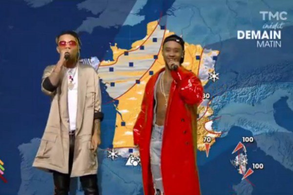 TonyTwoGlock's tweet image. Rae Sremmurd Do Weather Report for French TV Channel - XXL crwd.fr/2j1i2Ta