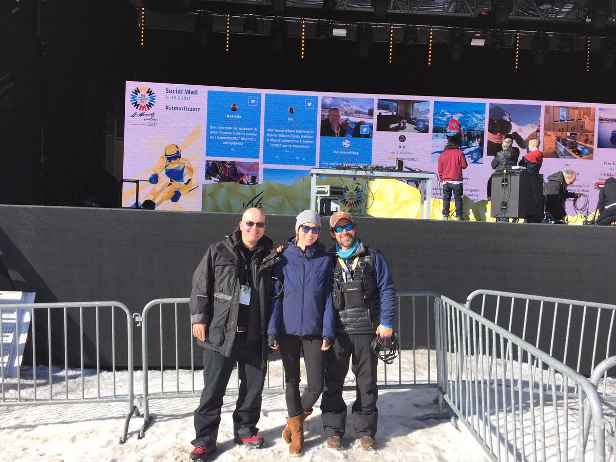 Wir wollen auch mal auf die social wall #stmoritz2017 #thekulmparkteam