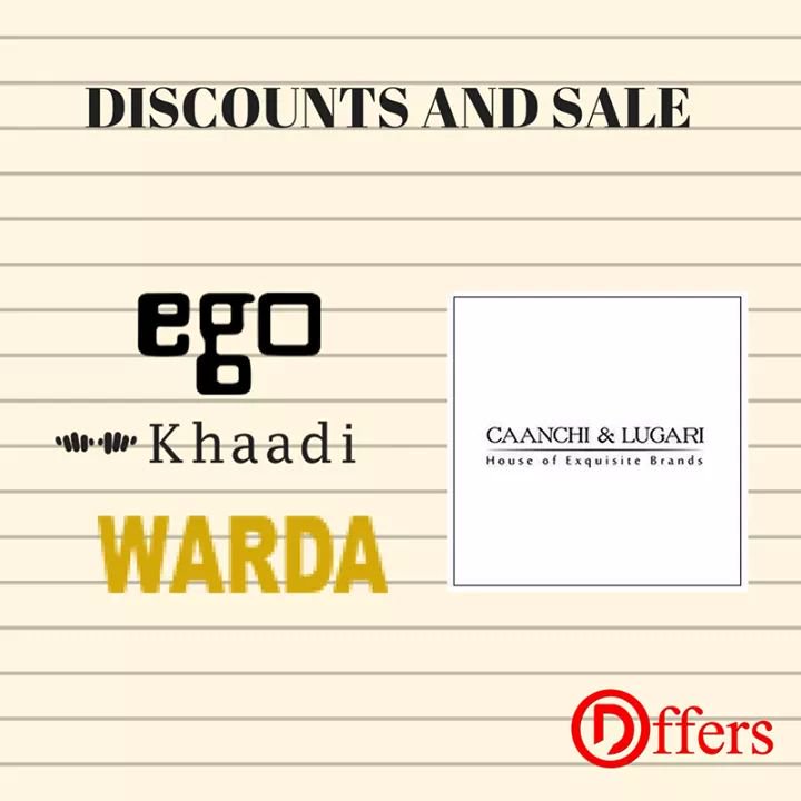 DoffersPK's tweet photo. #discounts and #sale at 

#EGO #WARDA #Caanchi&amp;Lugari #Khaadi 
#Pakistan #lahore #karachi #islamabad https://t.co/WiY03MFgpd