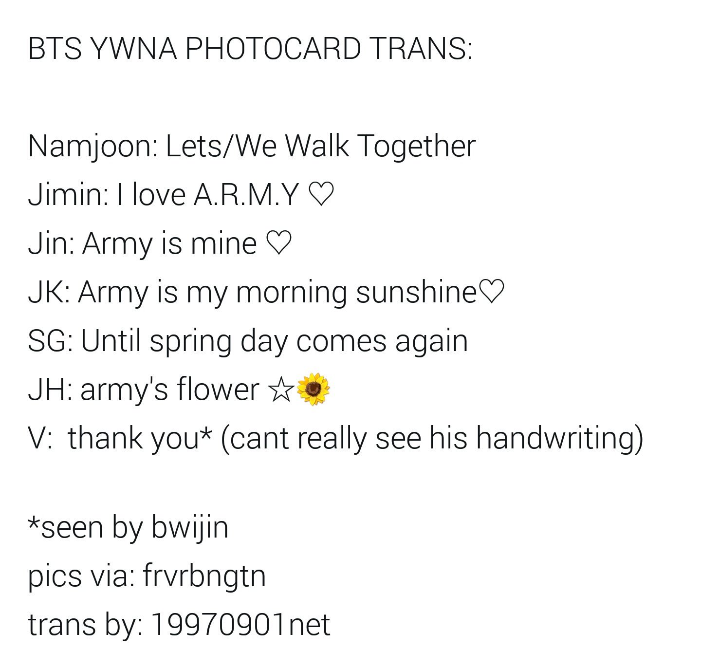 Phil Sokowicz Bts You Never Walk Alone Photocard Trans 방탄소년단 C net T Co Wdnpc6ns8y Twitter