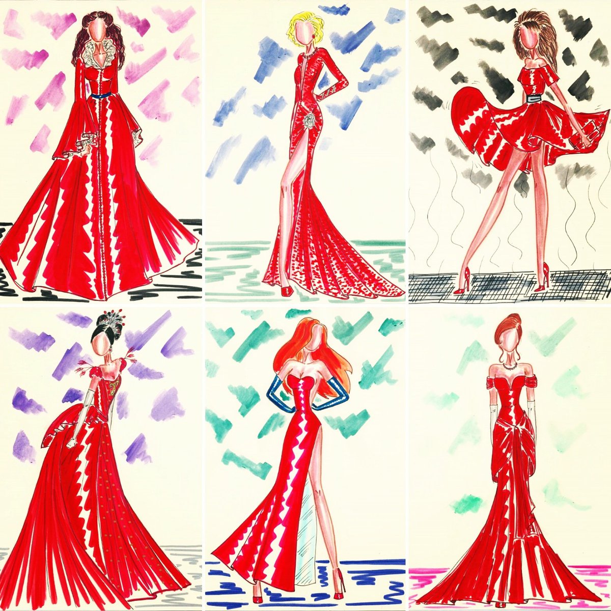 susanaperello's tweet photo. Feliz dia rojo pasion a todos!! ....#movies #reddresses #SanValentin #romanticday #ilustracion #inspiracion https://t.co/tDByJI9cM7