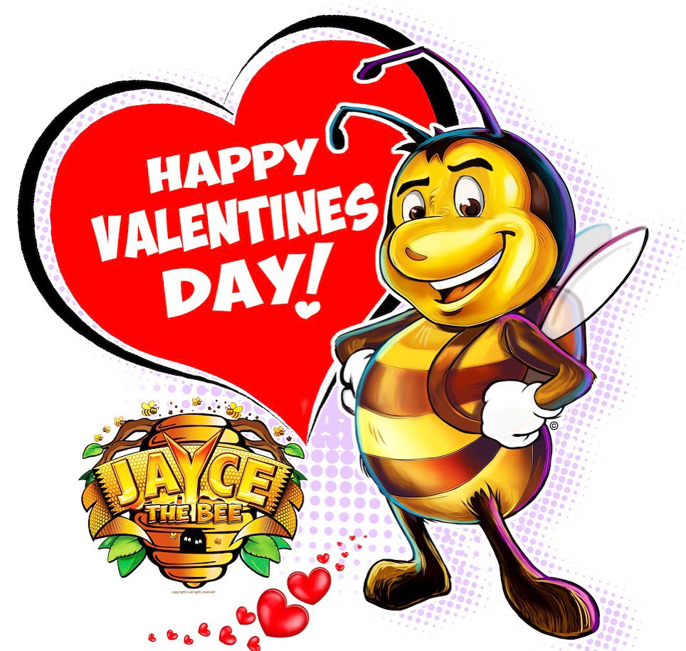 jaycethebee's tweet photo. Wishing you all a Hap-Bee Valentine's Day! #jaycethebee #valentines #valentineday #happyvalentinesday #2017 https://t.co/6vcC3YKnpi
