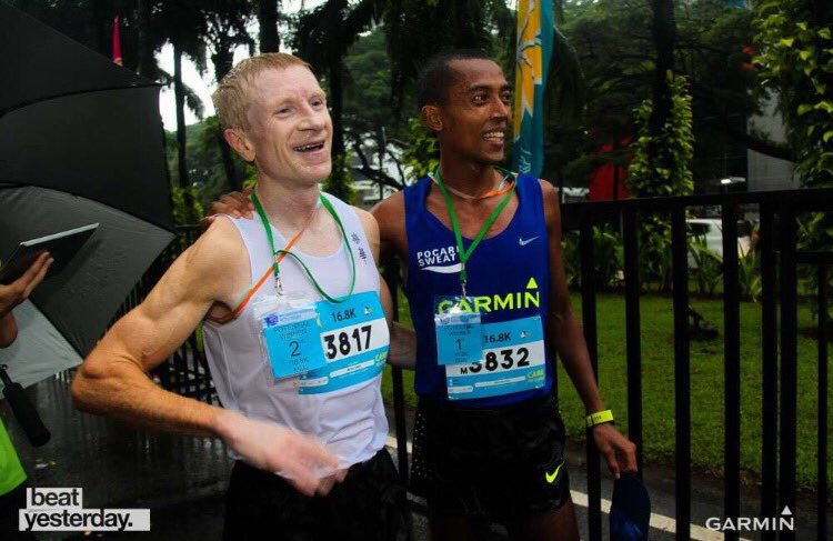 michaelcapper's tweet image. The Long Hard Road - Sunday&apos;s 10.5 mile road race with Asean Games 10km Champ , Agus Prayogo .