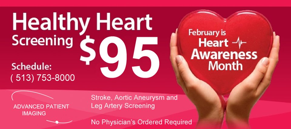 CincinnatiAPI's tweet photo. February is Heart Awareness Month. Get your screening  today! https://t.co/pg2CFYbGm0